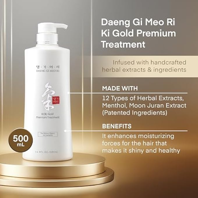 DAENG GI MEO RI - KI GOLD PREMIUM TREATMENT, EFFECTIVELY MOISTURE TO DRY AND ROUGH HAIR 16.9 FL OZ - Image 3